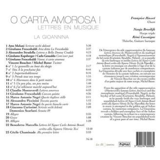 O carta Amorosa ! Lettres en musique